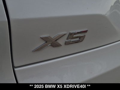 2025 BMW X5 xDrive40i