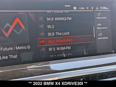 2022 BMW X4 xDrive30i M Sport