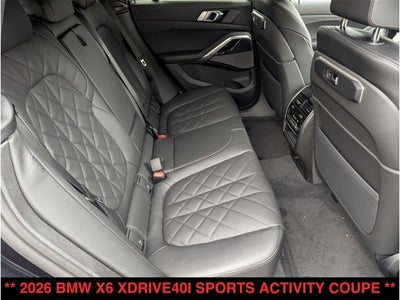 2026 BMW X6 xDrive40i