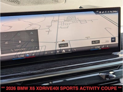 2026 BMW X6 xDrive40i