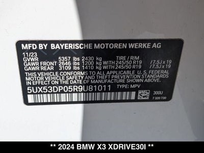 2024 BMW X3 xDrive30i