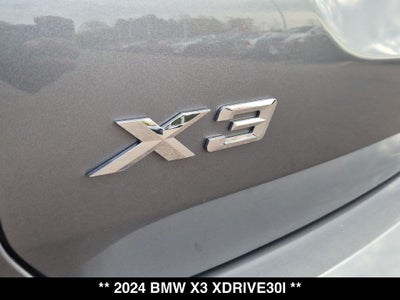 2024 BMW X3 xDrive30i
