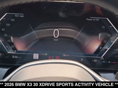 2026 BMW X3 30 xDrive