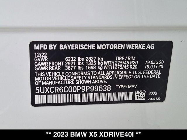 2023 BMW X5 xDrive40i