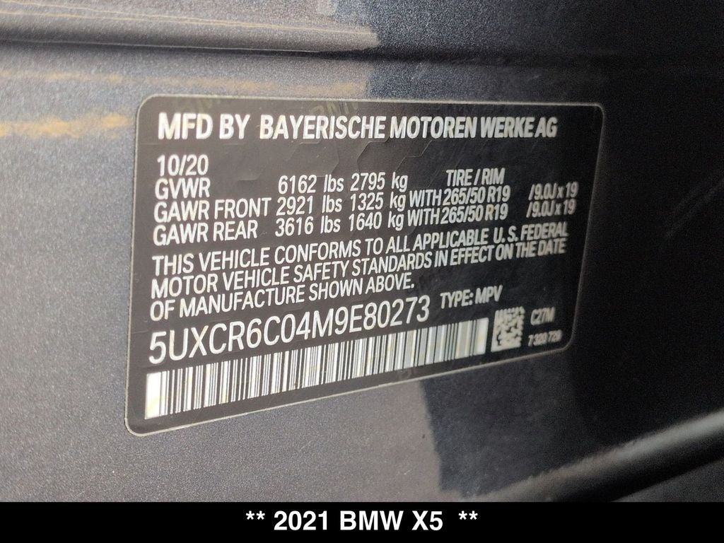 2021 BMW X5 xDrive40i