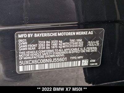 2022 BMW X7 M50i M-Sport