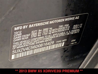 2013 BMW X5 xDrive35i Premium