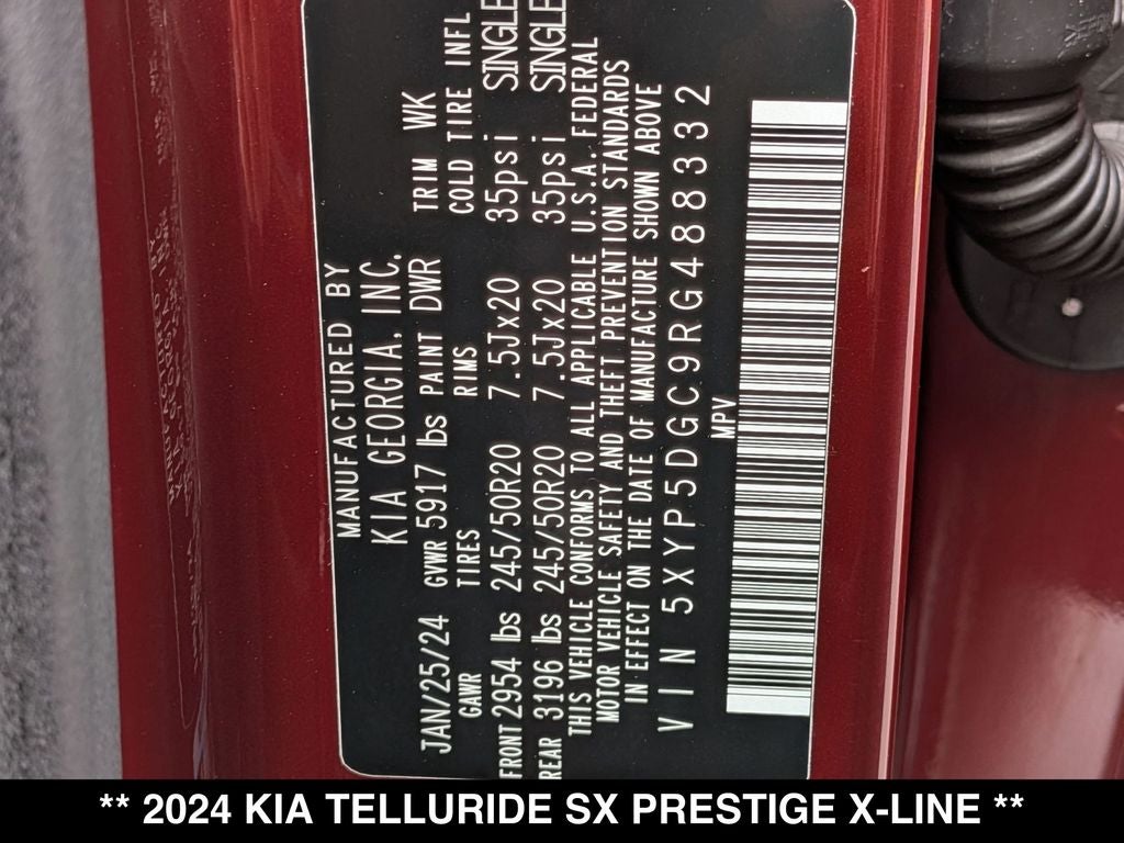 2024 Kia Telluride SX-Prestige X-Line