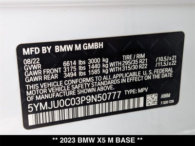 2023 BMW X5 Base