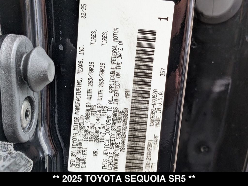 2025 Toyota Sequoia SR5
