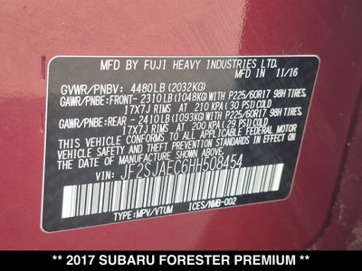 2017 Subaru Forester 2.5i Premium