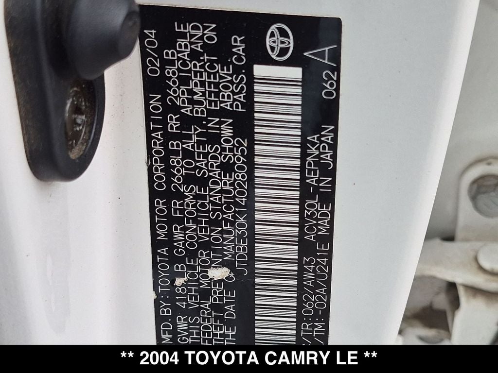 2004 Toyota Camry LE