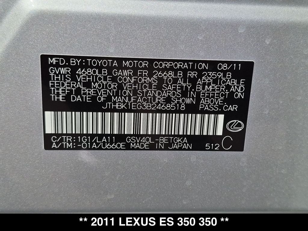 2011 Lexus ES 350