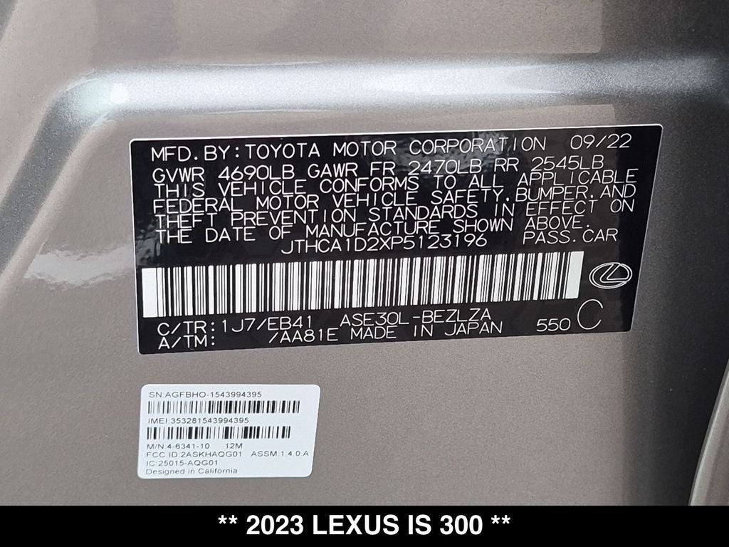2023 Lexus IS 300