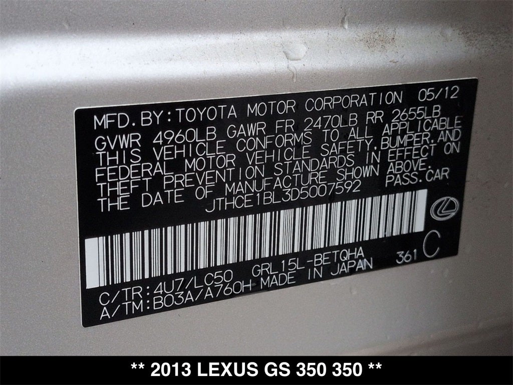 2013 Lexus GS 350