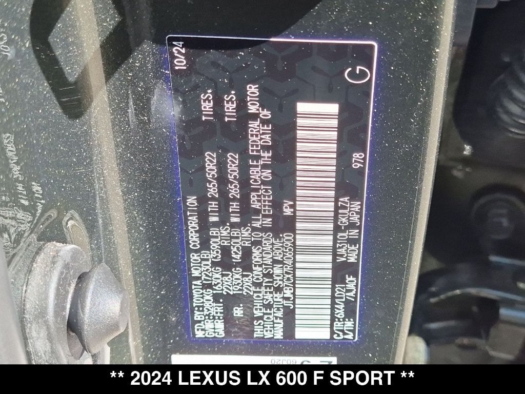 2024 Lexus LX 600 F SPORT
