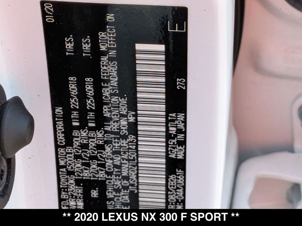 2020 Lexus NX 300 F Sport