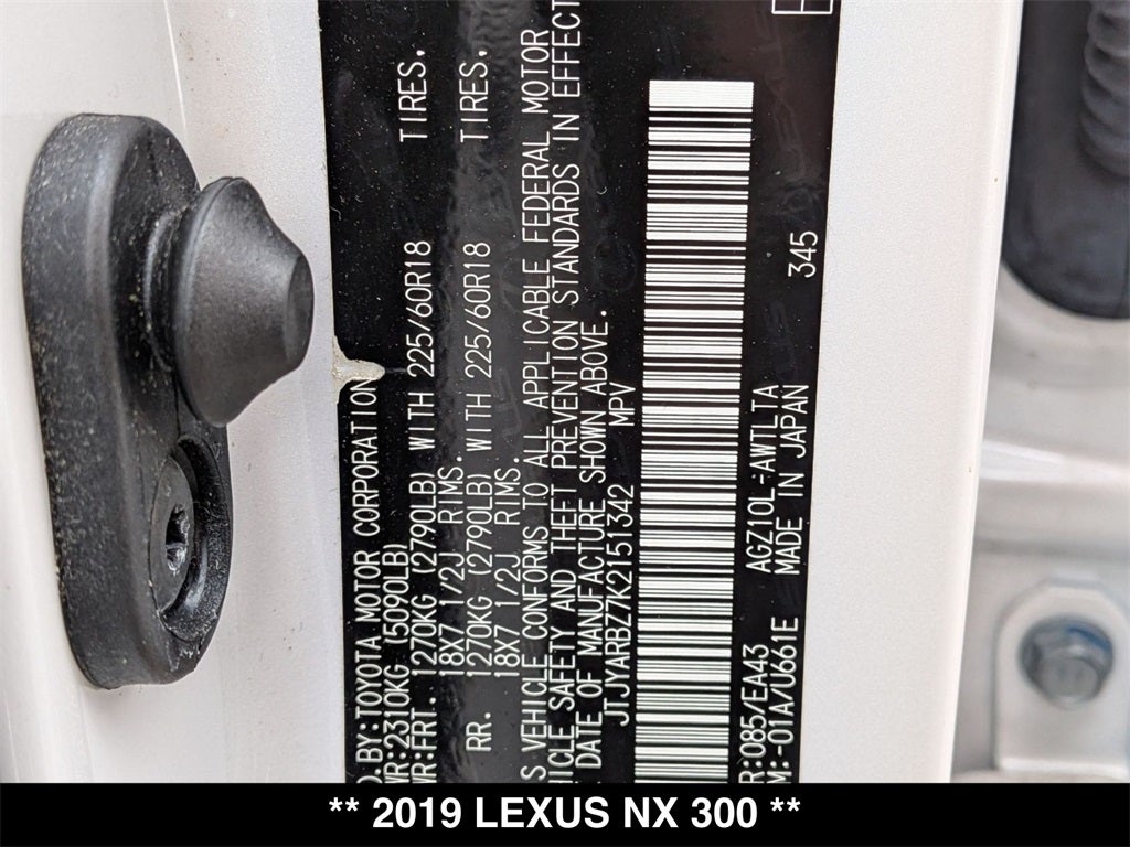 2019 Lexus NX 300 Base