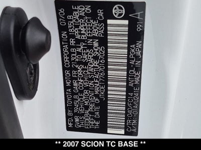 2007 Scion tC Base