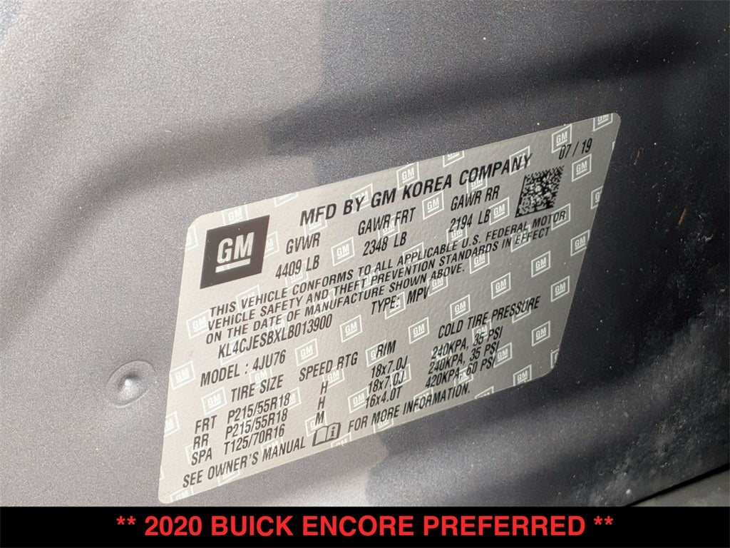 2020 Buick Encore Preferred