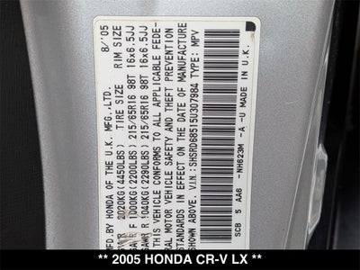 2005 Honda CR-V LX