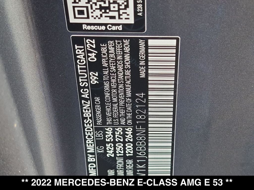 2022 Mercedes-Benz E-Class E 53 AMG® 4MATIC®