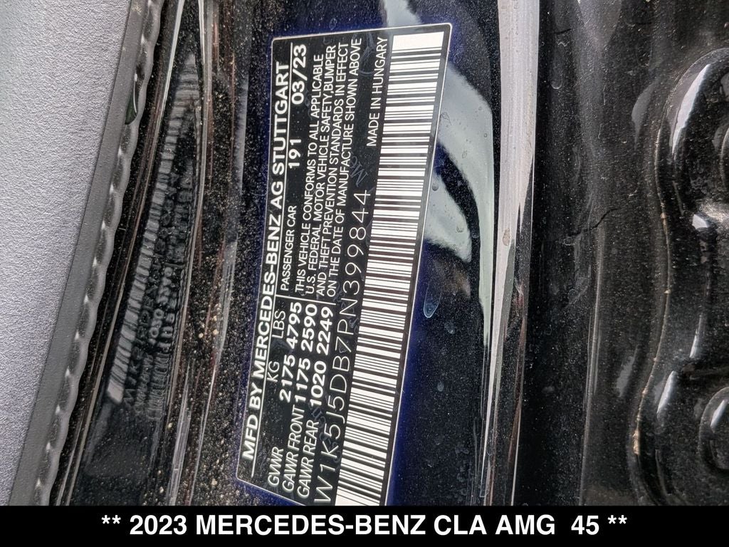 2023 Mercedes-Benz CLA CLA 45 AMG® 4MATIC®