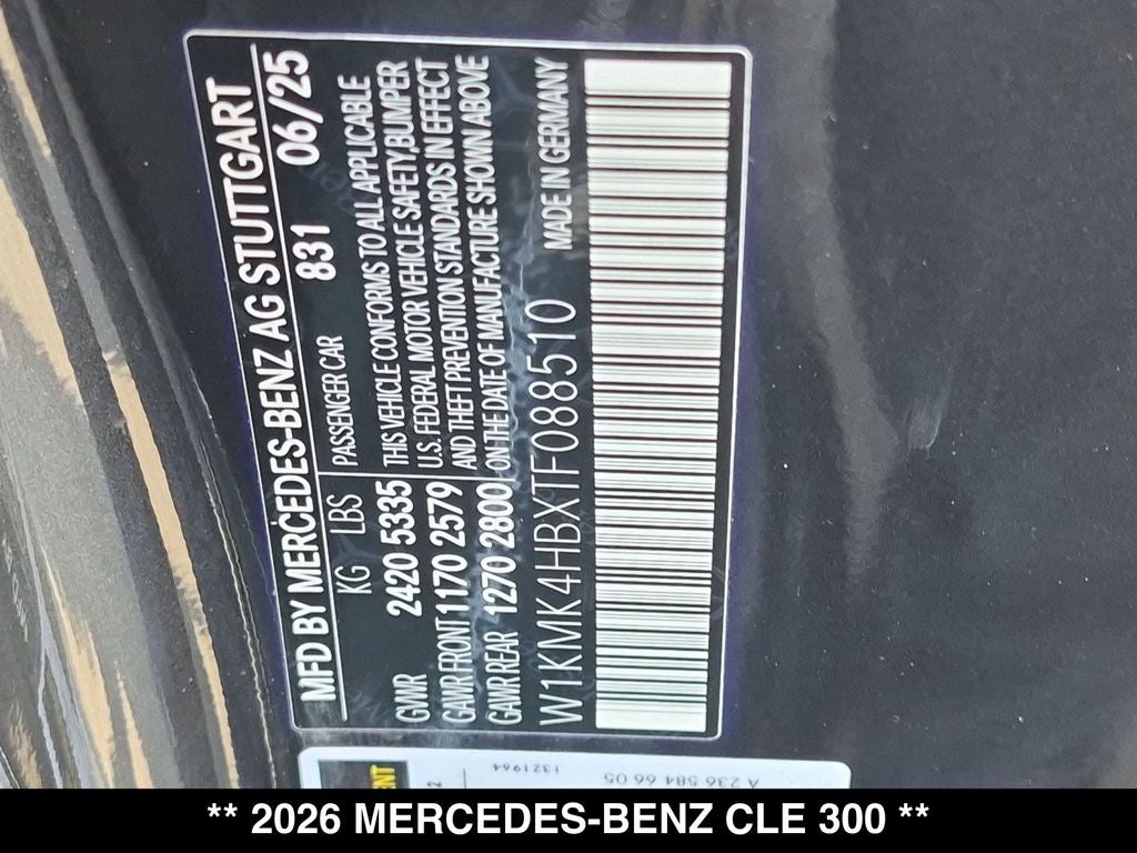 2026 Mercedes-Benz CLE CLE 300 4MATIC®