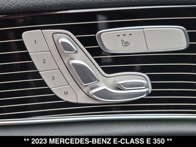 2023 Mercedes-Benz E-Class E 350 4MATIC®