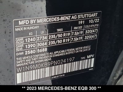 2023 Mercedes-Benz EQB 300 4MATIC®