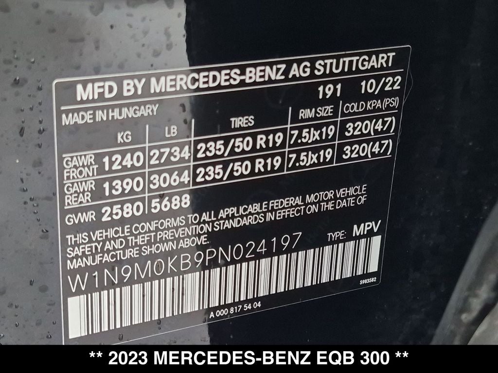 2023 Mercedes-Benz EQB 300 4MATIC®