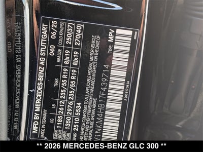 2026 Mercedes-Benz GLC GLC 300 4MATIC®