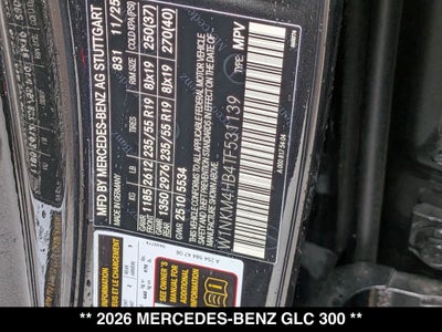 2026 Mercedes-Benz GLC GLC 300 4MATIC®