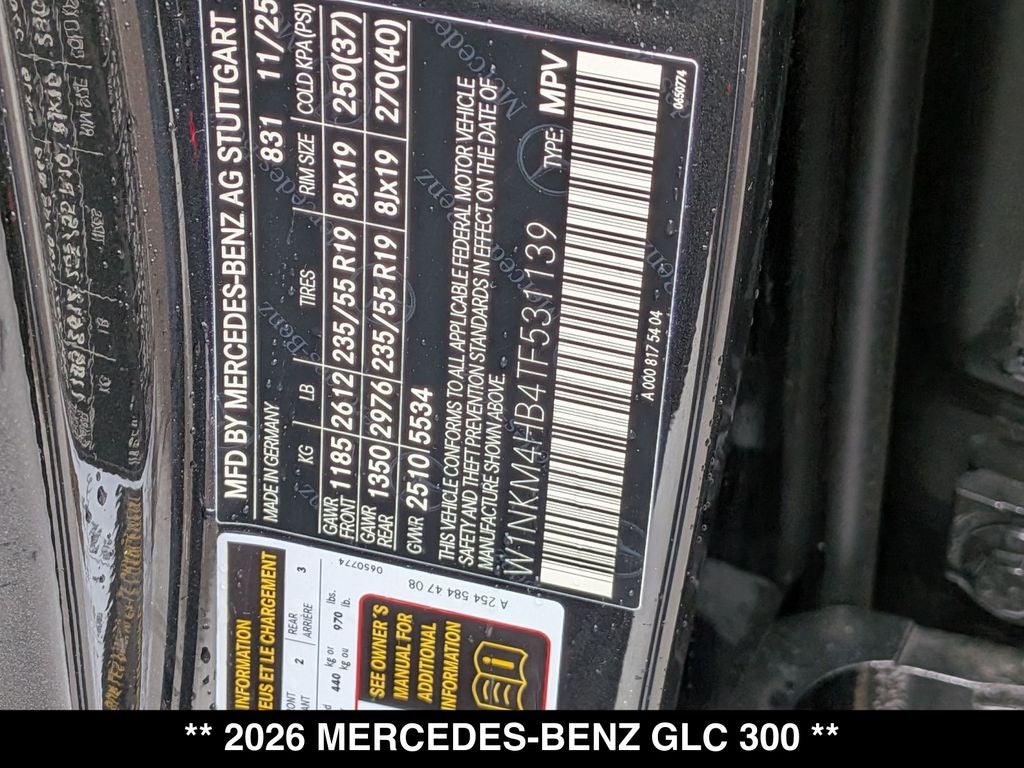 2026 Mercedes-Benz GLC GLC 300 4MATIC®