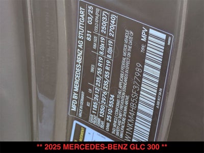2025 Mercedes-Benz GLC GLC 300 4MATIC®