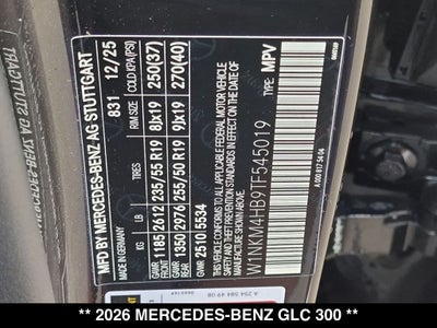 2026 Mercedes-Benz GLC GLC 300 4MATIC®