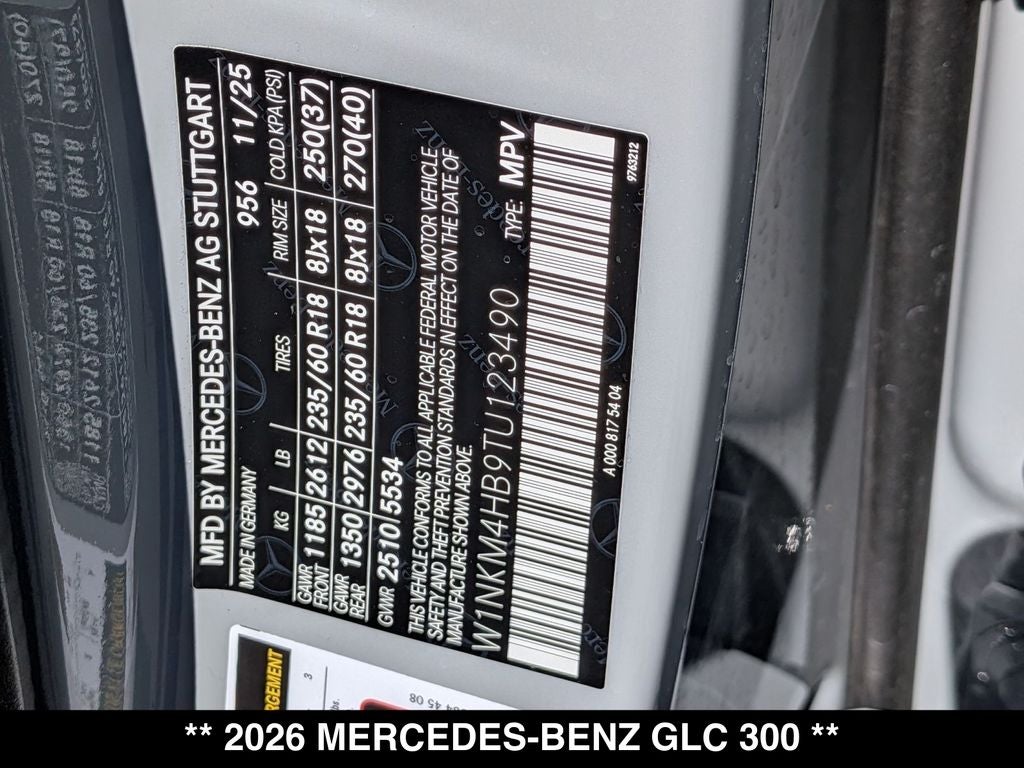 2026 Mercedes-Benz GLC GLC 300 4MATIC®