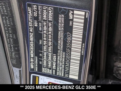 2025 Mercedes-Benz GLC GLC 350e 4MATIC®