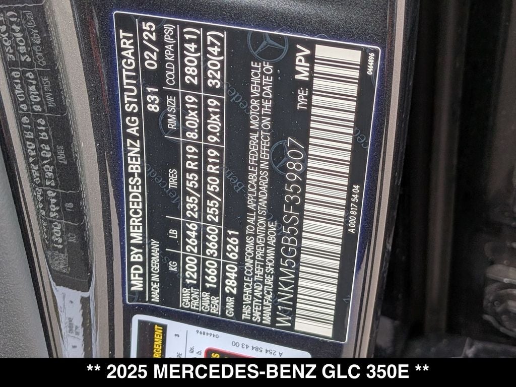 2025 Mercedes-Benz GLC GLC 350e 4MATIC®