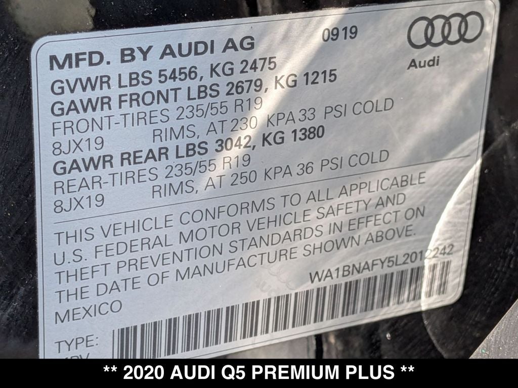 2020 Audi Q5 45 Premium Plus quattro