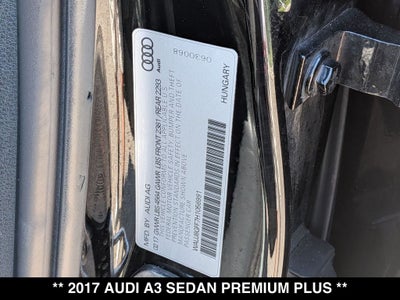 2017 Audi A3 2.0T Premium Plus quattro