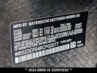 2024 BMW iX xDrive50