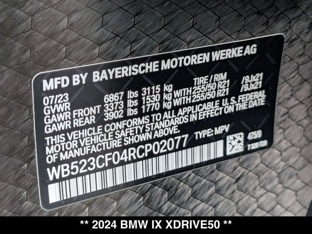 2024 BMW iX xDrive50