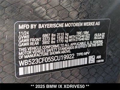 2025 BMW iX xDrive50