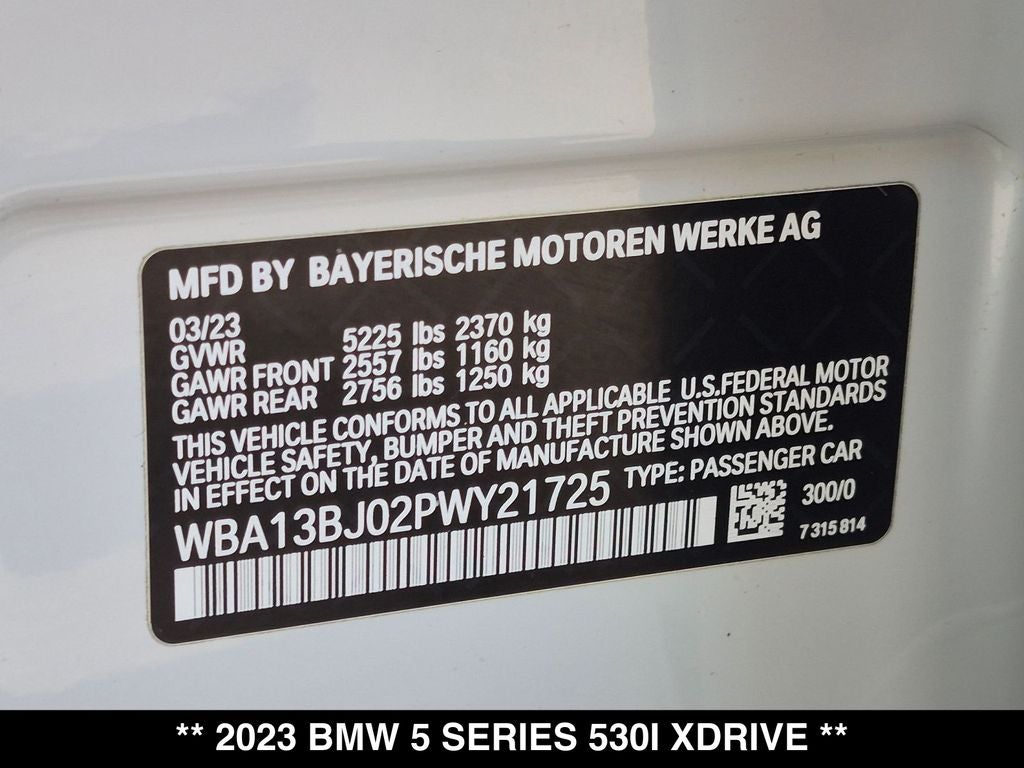 2023 BMW 530i xDrive 530i xDrive