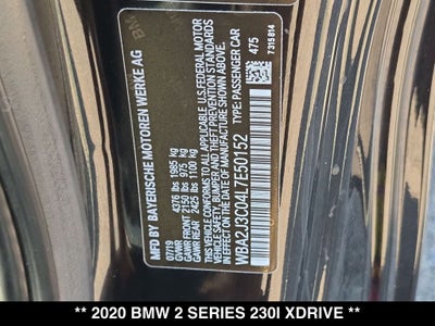2020 BMW 230i xDrive 230i xDrive