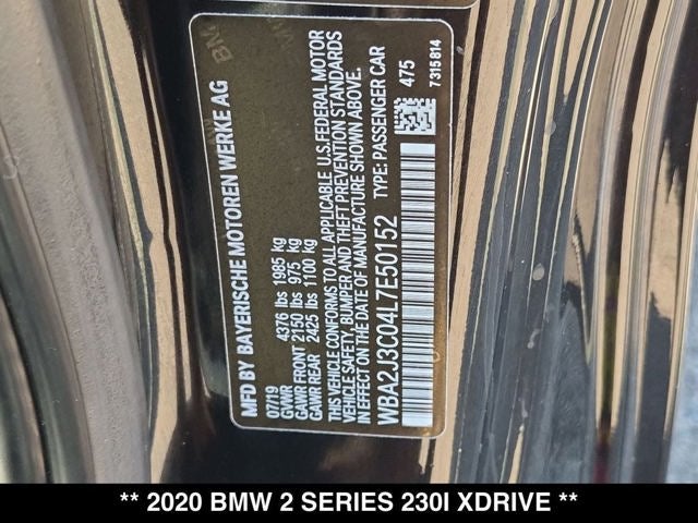 2020 BMW 230i xDrive 230i xDrive