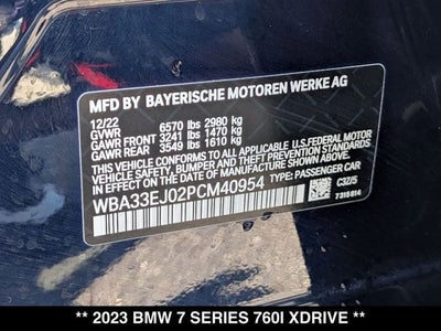 2023 BMW 760i 760i xDrive