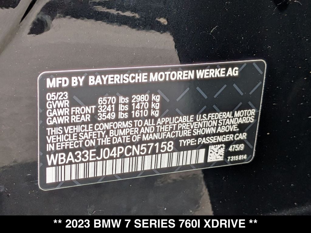 2023 BMW 760i 760i xDrive