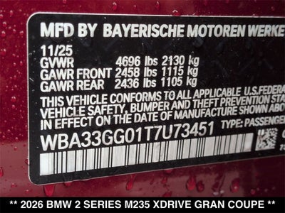 2026 BMW 235i M235i xDrive